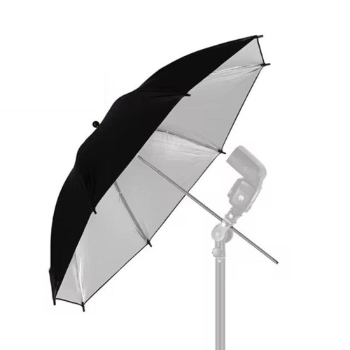 Godox UB002 Studio fotografico riflettore diffusore ombrello, dimensioni: 43 pollici 108 cm (nero argento)