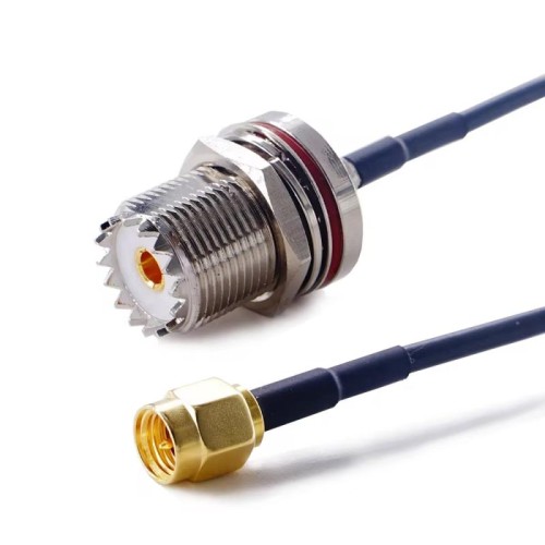 Cavo RF coassiale SMA maschio da 30 cm a SO239 UHF femmina Connettore coassiale RG174