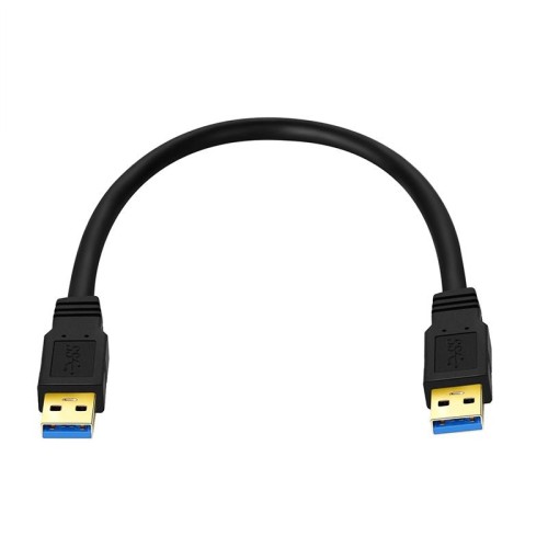 Cavo USB a doppia estremità USB 3.0 maschio a USB 3.0 maschio, lunghezza: 0,6 m (nero)