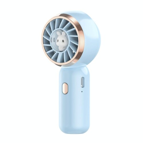 Mini turbina portatile simpatico coniglio ventilatore elettrico (rosa)