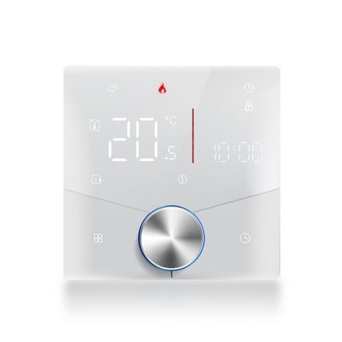 BHT-009GBLW-MT Termostato LED Smart Home WiFi per riscaldamento elettrico con funzione Matter (bianco)