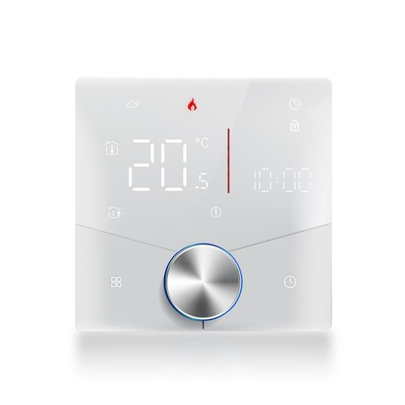 BHT-009GBLW-MT Termostato LED Smart Home WiFi per riscaldamento elettrico con funzione Matter (bianco)