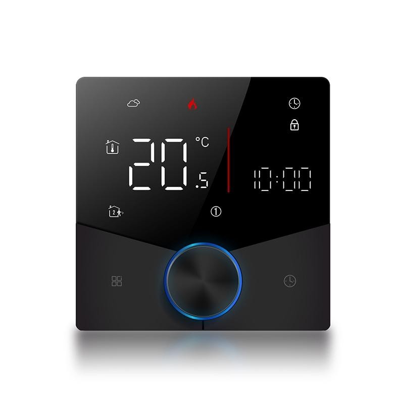 BHT-009GCLW-MT Termostato LED WiFi Smart Home per riscaldamento caldaia con Matter (nero)