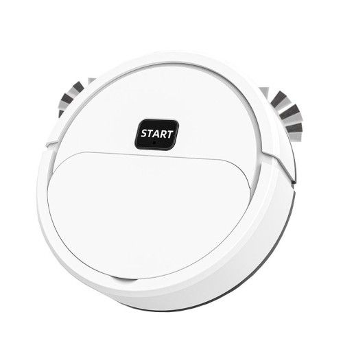 Mini robot spazzante automatico, lavapavimenti, aspirante, 3 in 1, macchina per la pulizia, colore: batteria bianca