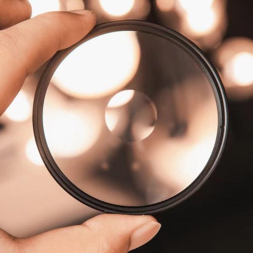 Filtro per effetti speciali per fotografia ravvicinata di sfocatura del bordo da 55 mm di esposizione centrale