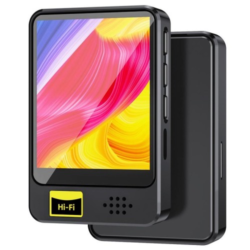 Lettore musicale MP3/MP4 Bluetooth Radio Riproduzione E-book Walkman, Memoria: 64 GB (Nero)