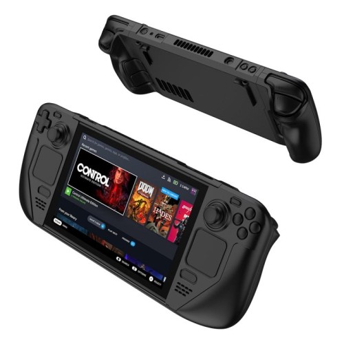 Custodia per console di gioco anti-caduta a contrasto di colore GKK per Steam Deck (rosso)