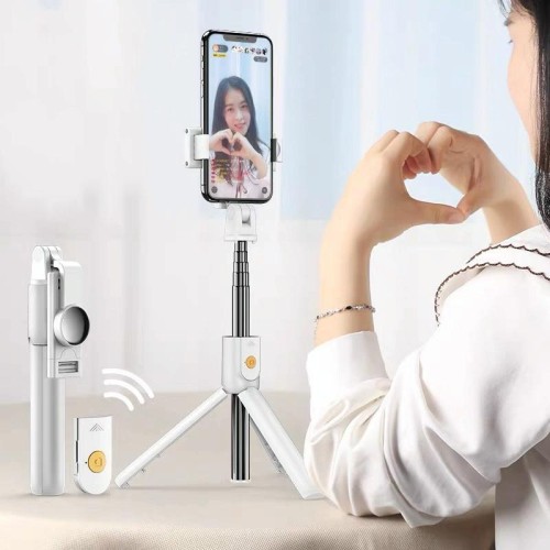 Telefono cellulare Bluetooth Selfie Stick Staffa in diretta, Specifica: K10 (bianco)