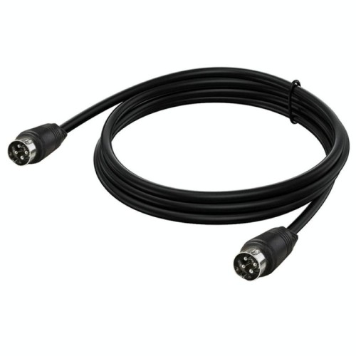 Cavo adattatore audio di alimentazione CA/CC MD DIN 4 pin maschio-maschio, lunghezza: 5 m (nero)