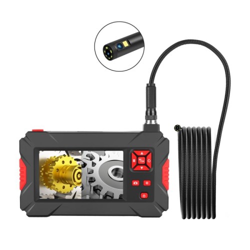 P30 5,5 mm 1080P IP68 impermeabile schermo da 4,3 pollici doppia fotocamera digitale endoscopio, lunghezza: 1 m tubo serpente (nero)