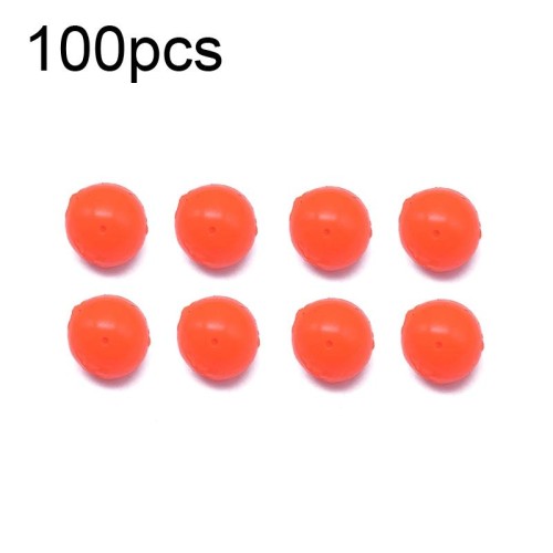 100pcs 10mm TPR Floating Bait Ball Float Water Fake Soft Bait (Sapore di mais giallo)
