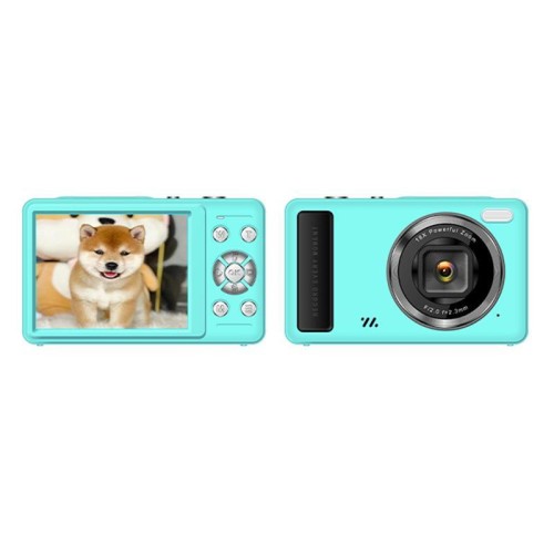 DC15 2,4 pollici 18X Zoom digitale Fotocamera 4K HD Video 64MP Riprese (Blu)