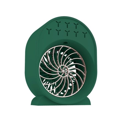 USB Spray Umidificazione Ventilatore Aria Condizionata Piccolo Raffreddatore d'Aria Portatile da Tavolo, Stile: Plug-in (Verde)