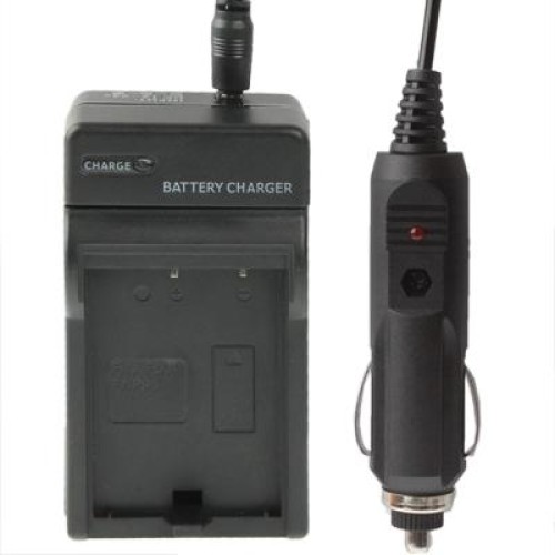Caricabatteria da auto per fotocamera digitale per Fujifilm NP-950 (nero)