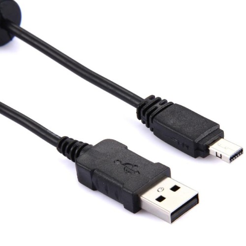 Cavo USB per fotocamera digitale per Casio EX-S600 / EX-S770 / EX-S880 / EX-Z60 (nero)
