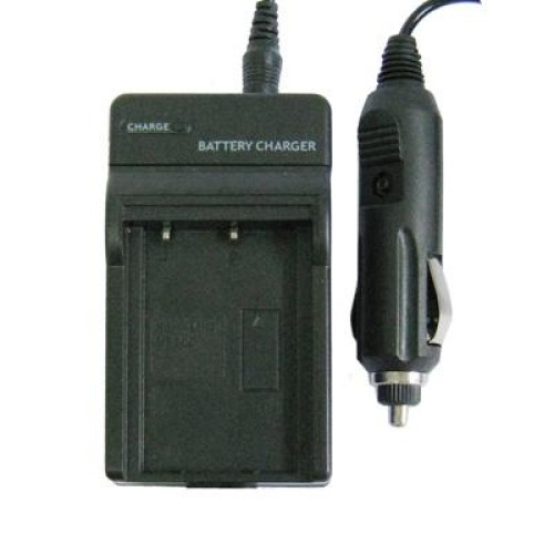 Caricabatteria per fotocamera digitale per Konica Minolta NP200 (nero)