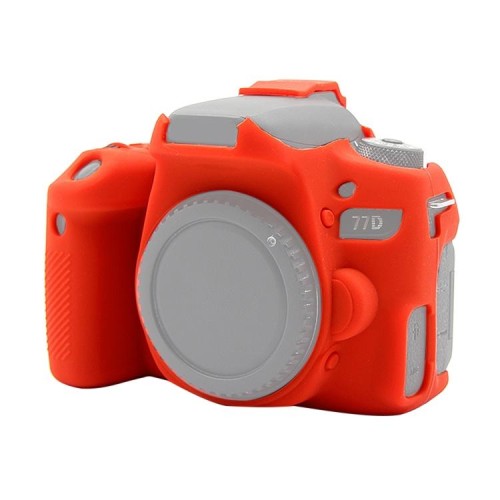 Custodia protettiva in silicone morbido PULUZ per Canon EOS 77D (nera)