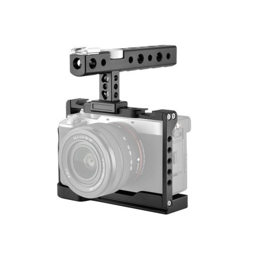 Yelangu C24 Kit stabilizzatore per cage video con manico per Sony Alpha 7C / A7C / ILCE-7C (nero)