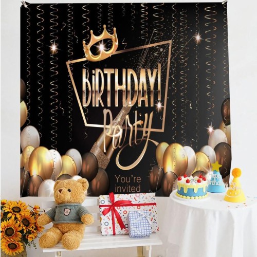 Layout di compleanno Panno da appendere Panno da parete per foto per bambini, dimensioni: 150x230 cm Velluto(6)