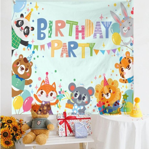 Layout di compleanno Panno da appendere Panno da parete per foto per bambini, dimensioni: 180x230 cm Velluto(34)