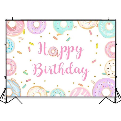 150x100 cm ciambella cartone animato bambini compleanno sfondo panno