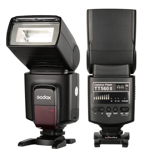 Godox TT560II Wireless 433MHz GN38 Fotocamera Flash Speedlite Luce (Nero)
