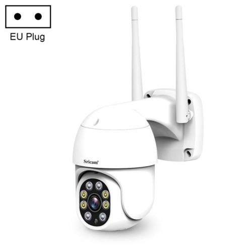 Sricam SP028 1080P HD Telecamera PTZ da esterno, supporto audio bidirezionale / rilevamento movimento / rilevamento umanoide / visione notturna a colori / scheda TF