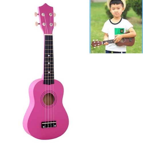 HM100 Strumento di illuminazione musicale per bambini Ukulele in tiglio da 21 pollici (nero)