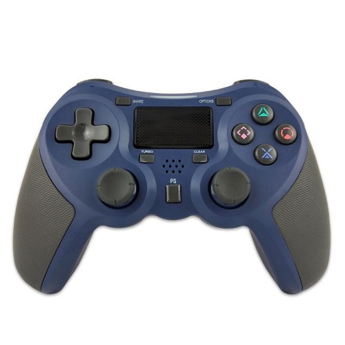 Maniglia Bluetooth del controller di gioco wireless gommato per host PS4 (nero B)