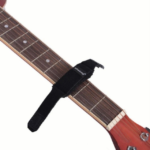 Silenziatore Band Stop Band Chitarra elettrica Basso elettrico Chitarra acustica Damper Accessori per strumenti musicali, Taglia: Media (Nero)