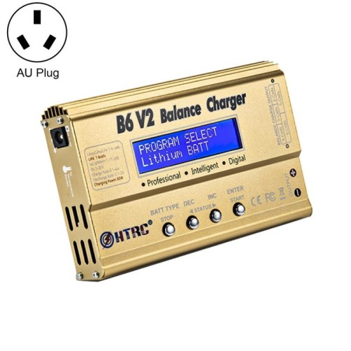 Caricabatterie per aereo modello HTRC B6 V2 Caricatore intelligente per bilanciamento, spina AU