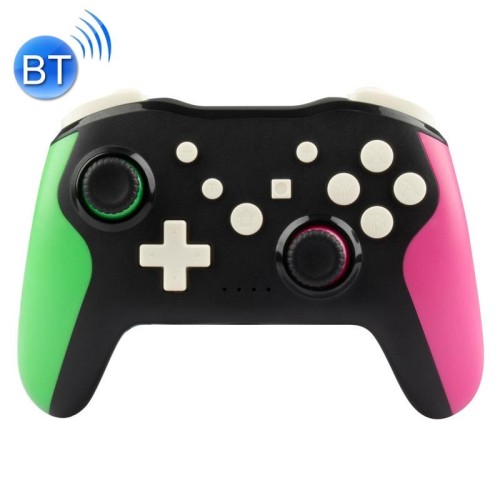 NS009 Vibrazione a 6 assi Burst Bluetooth Bluetooth Gamepad per Switch Pro (verde e bianco)