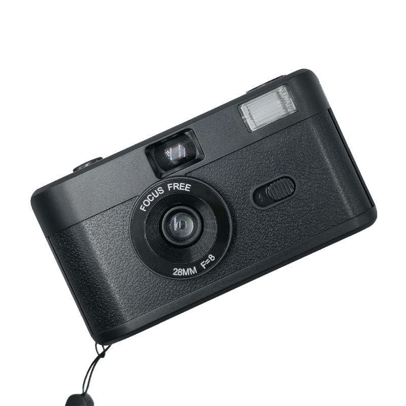 R2-FILM Fotocamera a pellicola riutilizzabile manuale retrò per bambini senza pellicola (bianca)