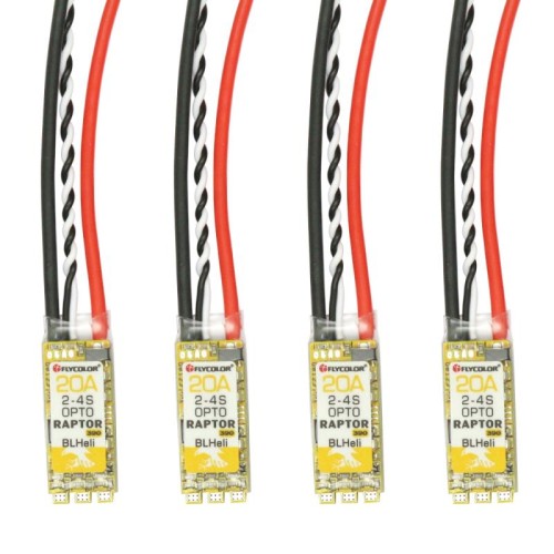 4 PCS Flycolor Raptor 390 20A 2-4S Regolatore di velocità elettrico