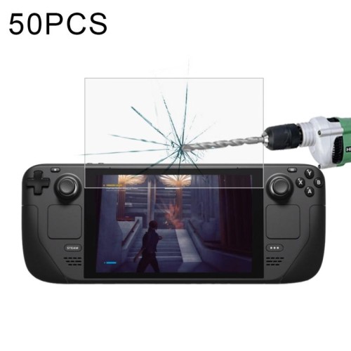 50 PZ 0.26mm 9H 2.5D Pellicola in vetro temperato per console di gioco Steam Deck