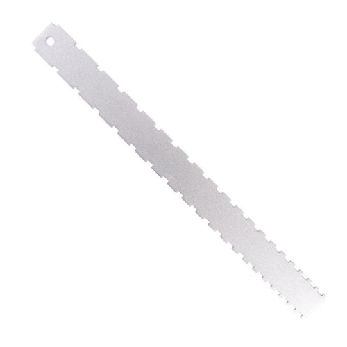 GNR1 Righello per manico per basso in alluminio, colore: argento