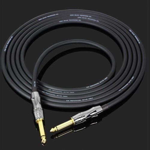 Cavo per cavi per chitarra KGR Cavo audio del tamburo, Specifica: 1 m (doppia presa dritta)