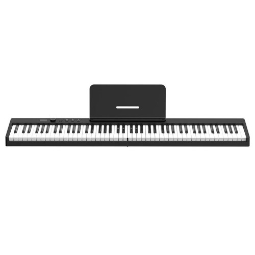 Piano elettrico a piegatura intelligente portatile a 88 tasti, spina UE (PJ88C Black)