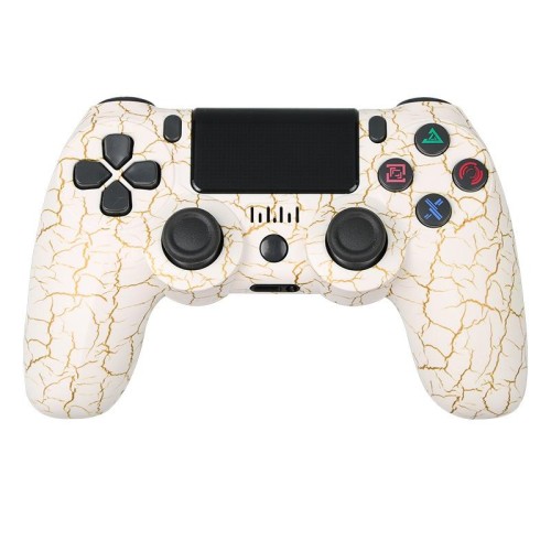 Controller di gioco wireless Bluetooth per PS4 con striscia luminosa e doppia vibrazione (Burst)
