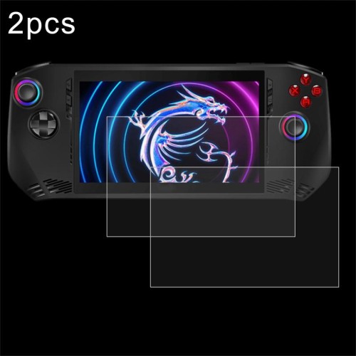 Per console di gioco MSI Claw da 7 pollici, 2 pellicole in vetro temperato antideflagranti 9H 0,3 mm