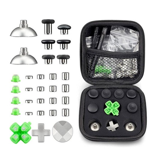 Per PS4 32 pezzi/set Gamepad pulsanti in metallo testa a fungo base magnetica chiavi a croce set di accessori