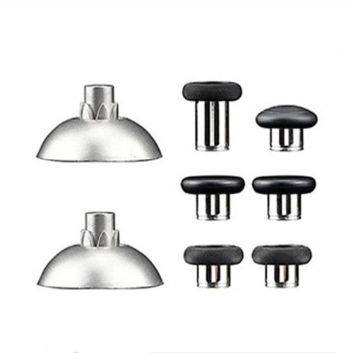 Per PS5 Joystick 8 pezzi/Set Gamepad Pulsanti in metallo Testa a fungo Base magnetica Chiavi a croce Set di accessori