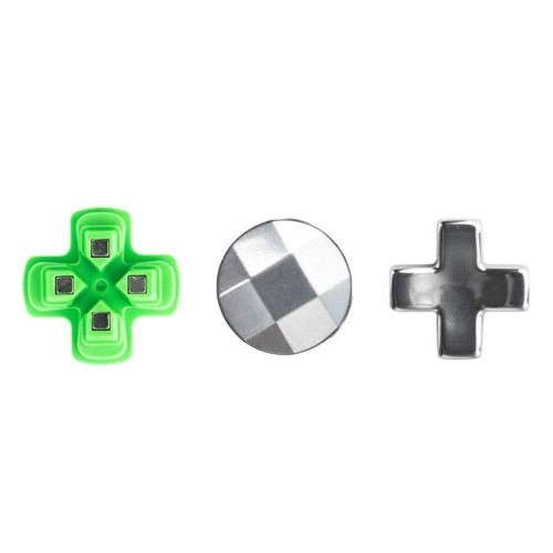 Per PS4 Cross Key 3 pezzi/set Gamepad Pulsanti in metallo Testa a fungo Base magnetica Set di accessori per chiavi a croce