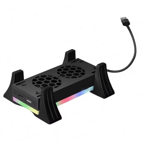 Per la ventola di raffreddamento della base della console XBOX Series S con striscia luminosa a LED integrata (bianca)