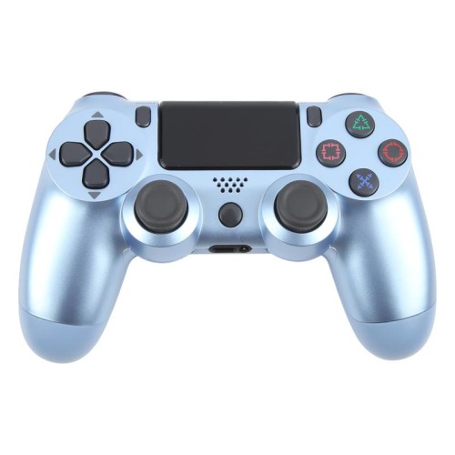 Controller di gioco wireless Bluetooth con pulsante a fiocco di neve per Sony PS4 (oro rosa)