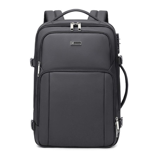 Zaino antifurto per laptop da lavoro Wiersaam Men, borsa per computer da 15,6 pollici con porte di ricarica USB e Type-C (nero)