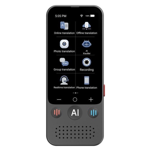 Dispositivo di traduzione AI multilingue con schermo da 3,1 pollici Z15W, 139 lingue online/17 offline, traduzione vocale/foto/testo in tempo reale