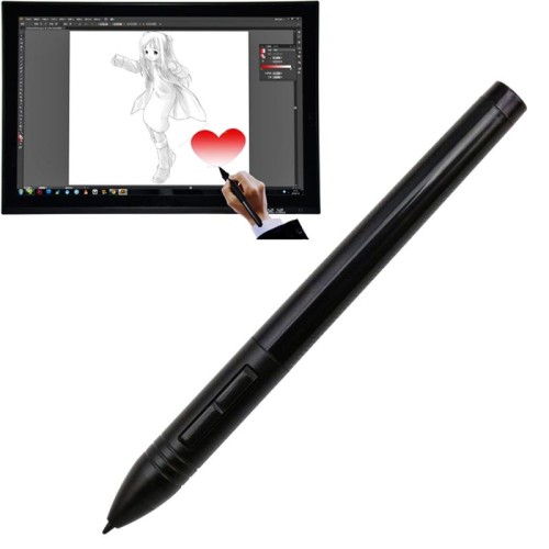 Huion P801 Penna digitale USB senza fili Stilo Penna digitalizzatore ricaricabile per mouse per tavoletta grafica Huion (nero)