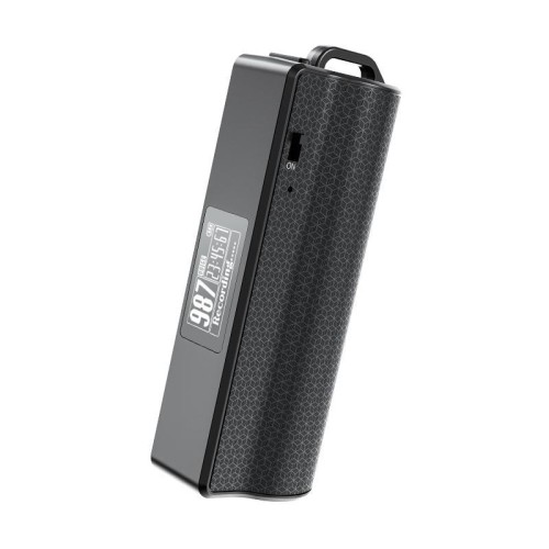 Penna di registrazione vocale con riduzione magnetica del rumore e display OLED JNN Q70P, supporto per controllo APP, memoria: 16 GB (nero)
