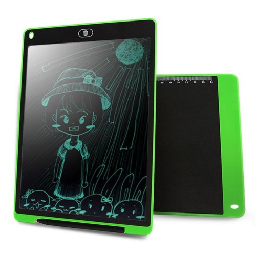 Tavoletta grafica LCD portatile da 12 pollici Disegno Graffiti Blocco per scrittura a mano elettronico Messaggio Scheda grafica Carta per bozze con penna per scrivere(Bianco)